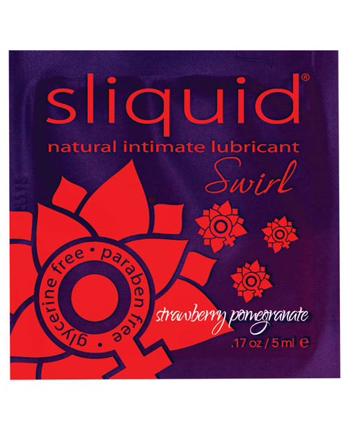 Sliquid Swirl Lubricant Pillow - .17 oz Strawberry Pomegranate