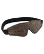 Spartacus Faux Fur Lining Blindfold - Brown Floral Print by Spartacus