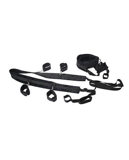 Sportsheets No Matter Where Adjustable Bondage Restraint System - Black