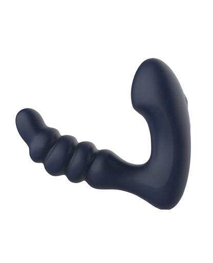 Star Troopers Voyager Beaded Strong Prostate Massager w/Remote - Black