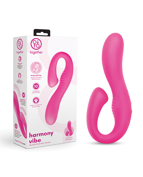 Together Harmony Vibe Versatile Dual-Stim Vibrator - Pink by Electric Eel INC