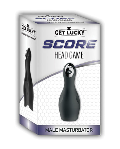 Get Lucky Score Head Game Masturbator - Black by Thank Me Now INC