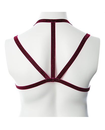Gender Fluid Sugar Coated Harness - Raspberry Glitter by Thank Me Now INC