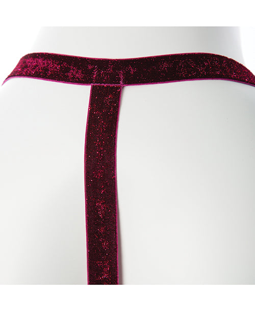Gender Fluid Sugar Coated Harness - Raspberry Glitter by Thank Me Now INC