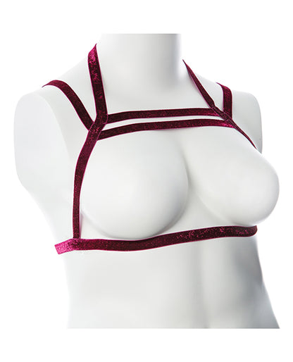Gender Fluid Sugar Coated Harness - Raspberry Glitter by Thank Me Now INC