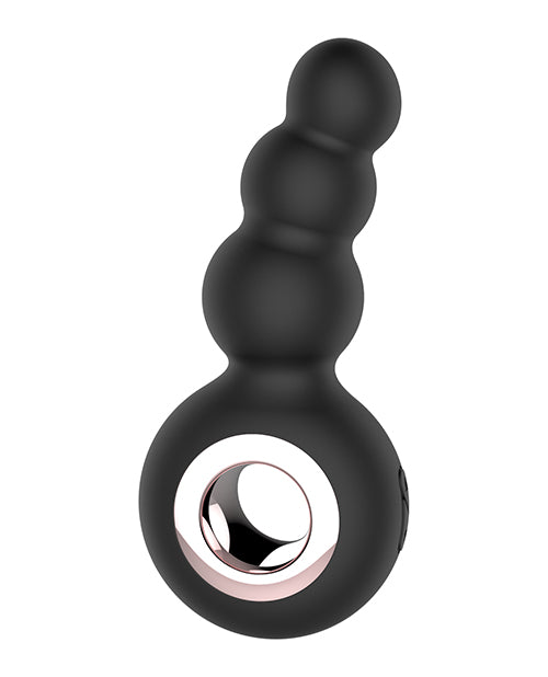 Gender Fluid Quiver Anal Ring Bead Vibe - Black by Thank Me Now INC