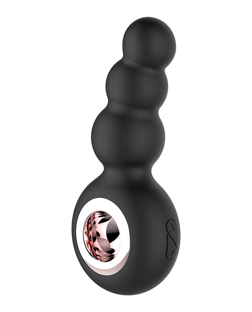 Gender Fluid Quiver Anal Ring Bead Vibe - Black by Thank Me Now INC
