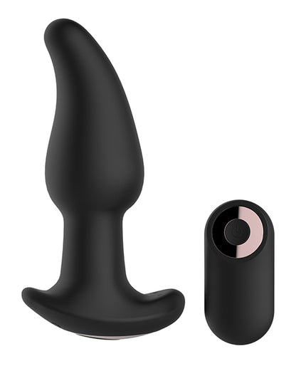 Gender Fluid Twirler Anal Vibe w/Remote - Black