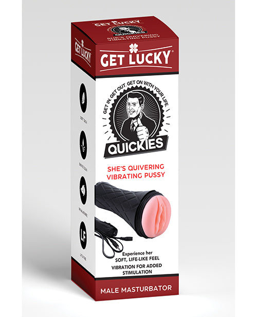 Get Lucky Quickies She's Quivering Vibrating Pussy Masturbator by Thank Me Now INC