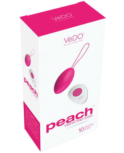 Vedo Peach Rechargeable Egg Vibe by Savvy Co.