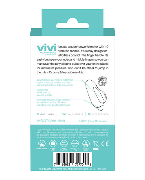 Vedo Vivi Rechargeable Finger Vibe by Savvy Co.