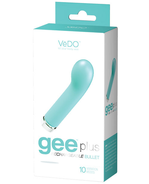 VeDO Gee Plus Rechargeable Vibe - Tease Me Turquoise by Savvy Co.