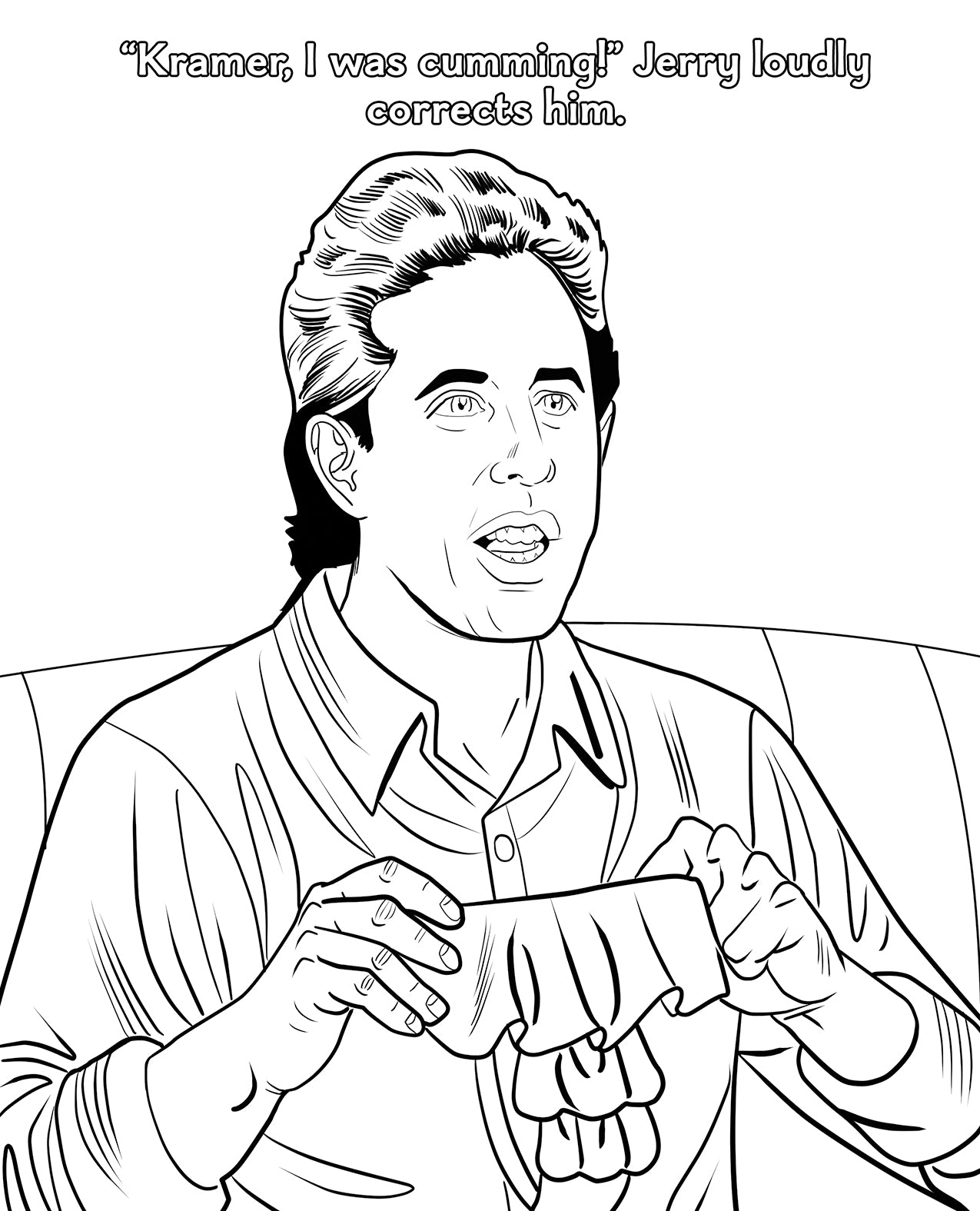Wood Rocket Sexfeld Parody Coloring Book by Wood Rocket LLC