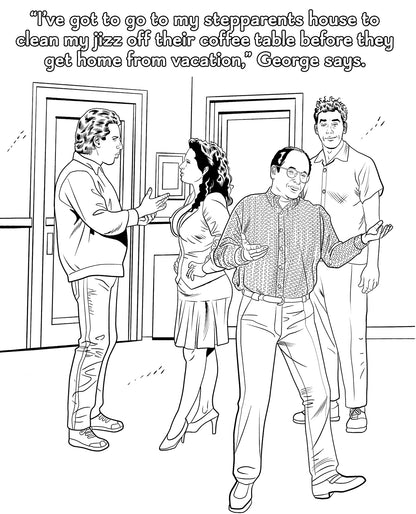 Wood Rocket Sexfeld Parody Coloring Book by Wood Rocket LLC