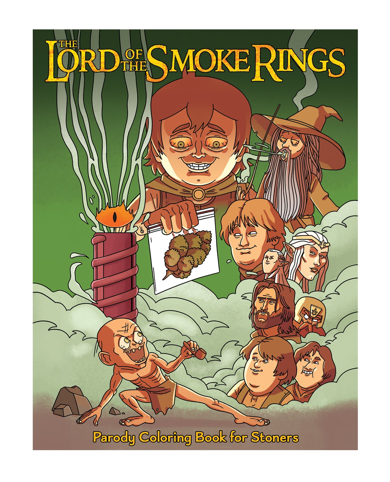 Wood Rocket The Lord of the Smoke Rings Coloring Book by Wood Rocket LLC