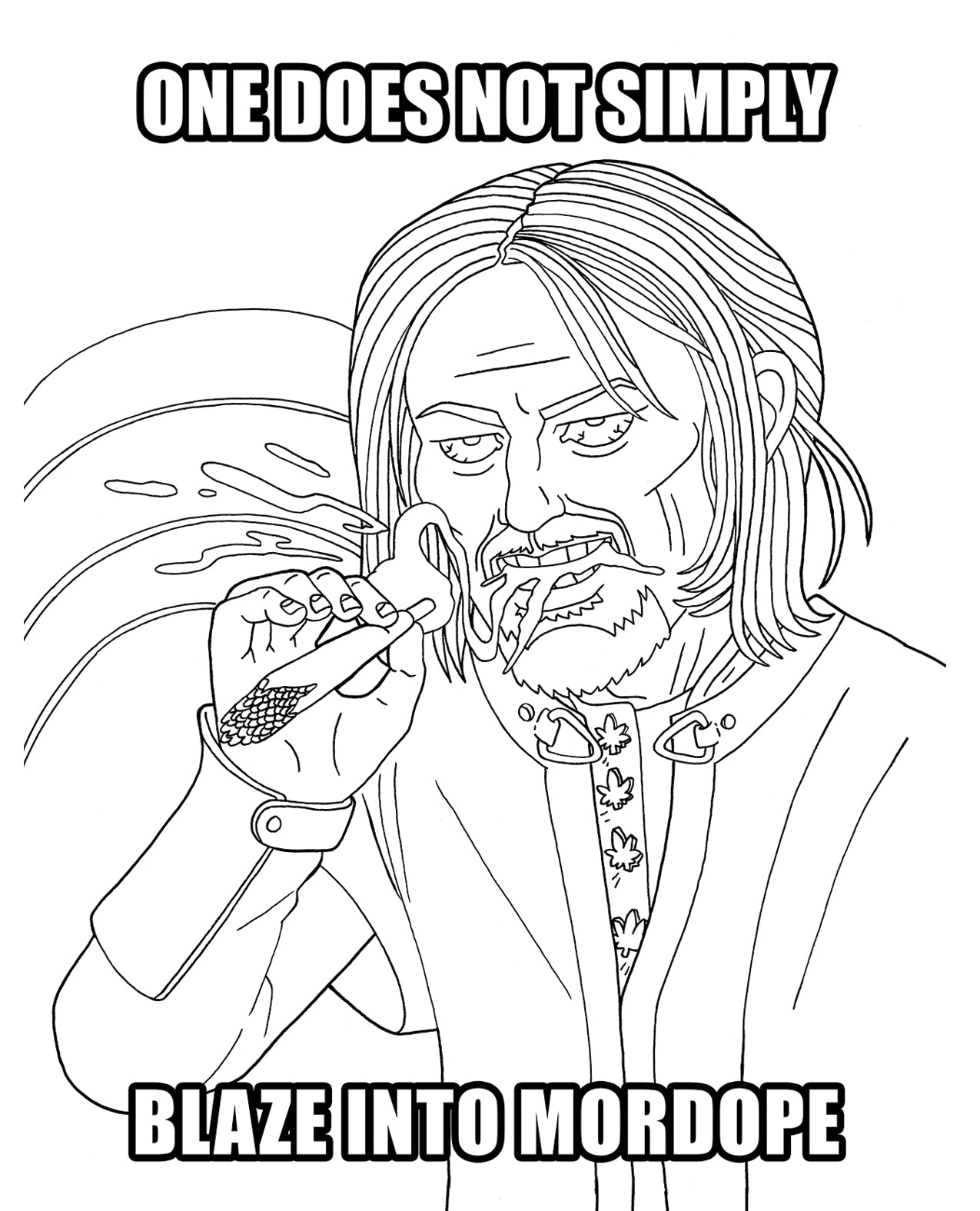 Wood Rocket The Lord of the Smoke Rings Coloring Book by Wood Rocket LLC