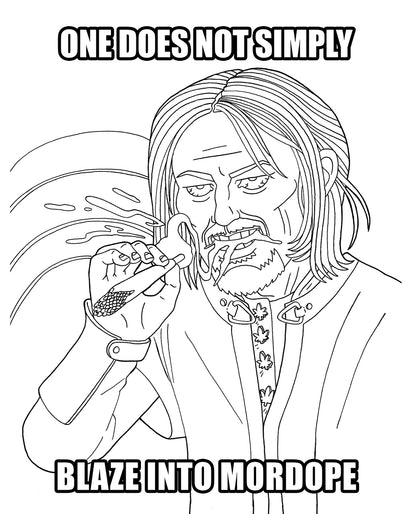 Wood Rocket The Lord of the Smoke Rings Coloring Book by Wood Rocket LLC