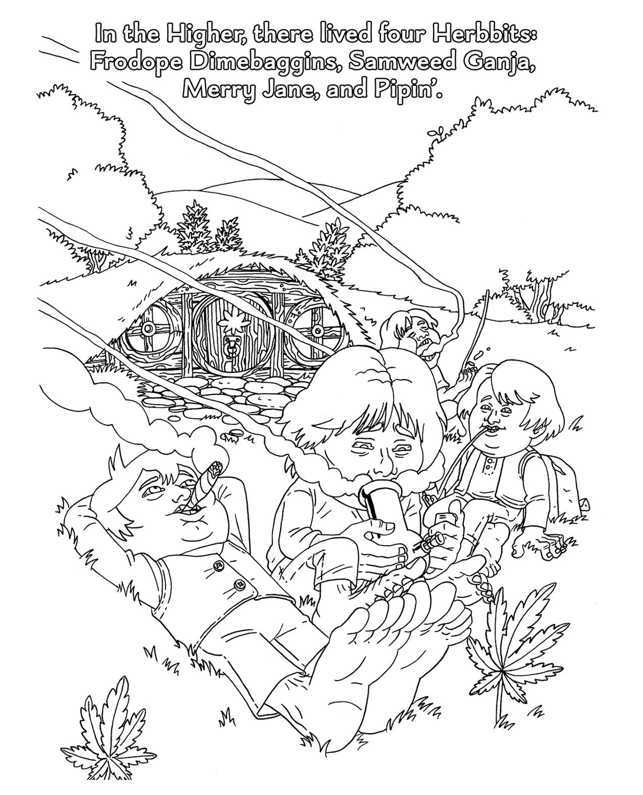 Wood Rocket The Lord of the Smoke Rings Coloring Book by Wood Rocket LLC