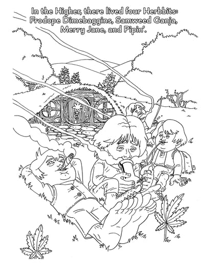Wood Rocket The Lord of the Smoke Rings Coloring Book by Wood Rocket LLC