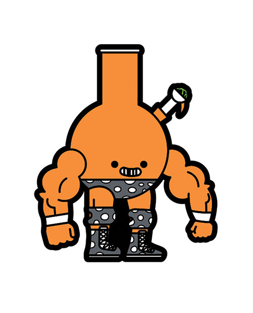 Wood Rocket Box Brown: Dusty Bong Enamel Pin