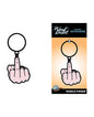 Wood Rocket Middle Finger Keychain - Pink by Wood Rocket LLC