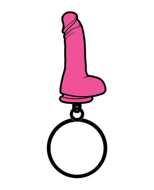 Wood Rocket Sex Toy Dildo Keychain - Pink by Wood Rocket LLC