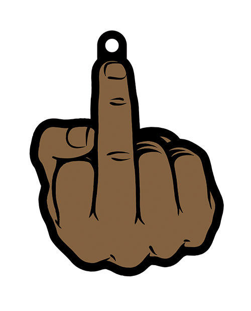 Wood Rocket Middle Finger Brown Air Freshener - Cologne by Wood Rocket LLC