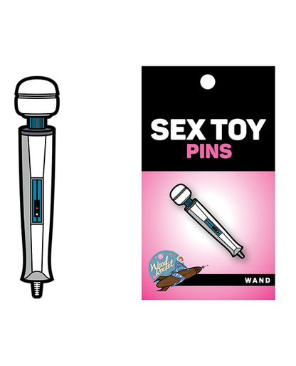 Wood Rocket Sex Toy Wand Pin - White by Wood Rocket LLC