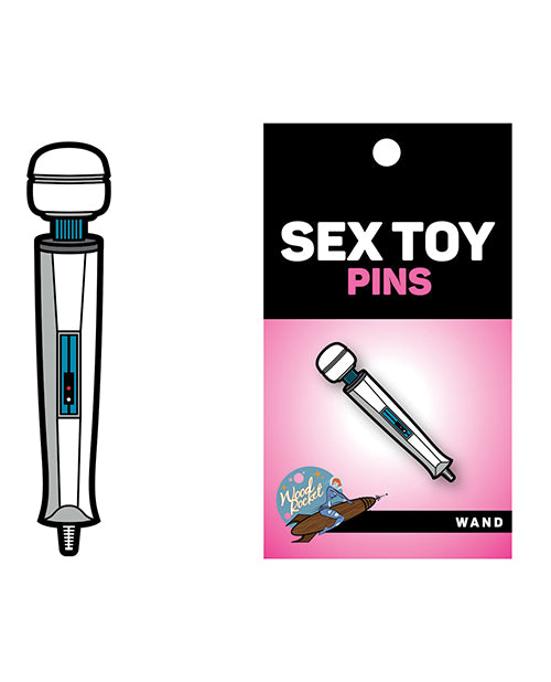 Wood Rocket Sex Toy Wand Pin - White by Wood Rocket LLC