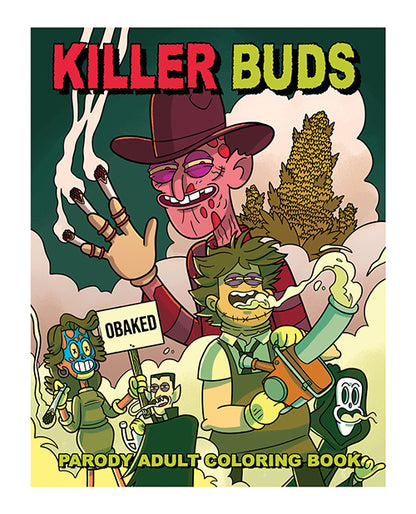 Wood Rocket Killer Buds Adult Coloring Book by Wood Rocket LLC