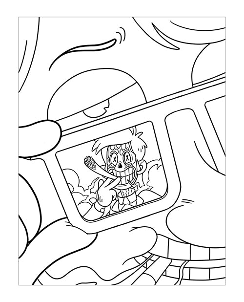 Wood Rocket Killer Buds Adult Coloring Book by Wood Rocket LLC