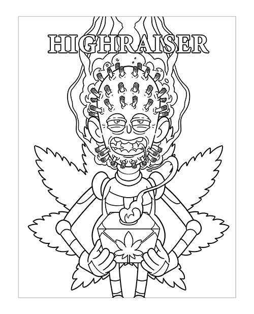 Wood Rocket Killer Buds Adult Coloring Book by Wood Rocket LLC