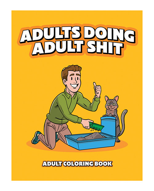 Wood Rocket Adults Doing Adult Shit Coloring Book by Wood Rocket LLC