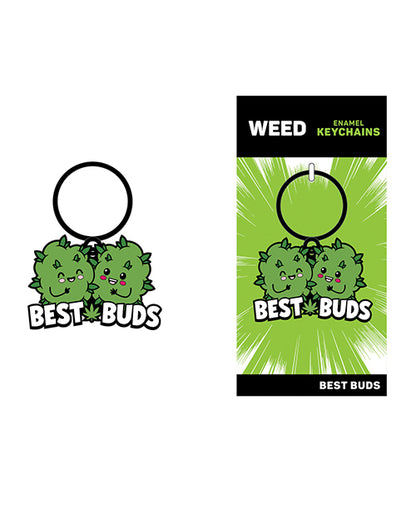 Wood Rocket Weed Best Buds Keychain - Green by Wood Rocket LLC