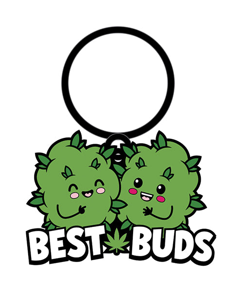 Wood Rocket Weed Best Buds Keychain - Green by Wood Rocket LLC