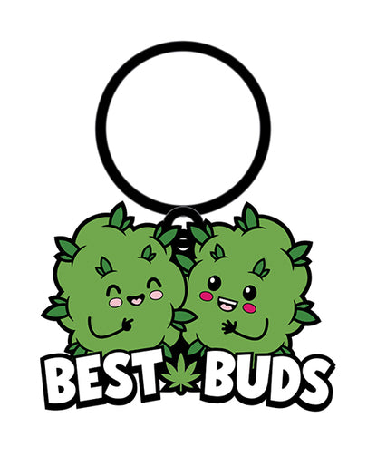 Wood Rocket Weed Best Buds Keychain - Green by Wood Rocket LLC