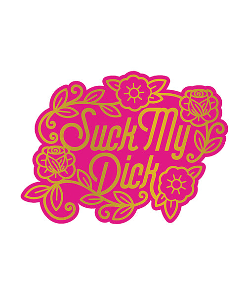 Wood Rocket Porn Suck My Dick Pin - Pink/Gold by Wood Rocket LLC