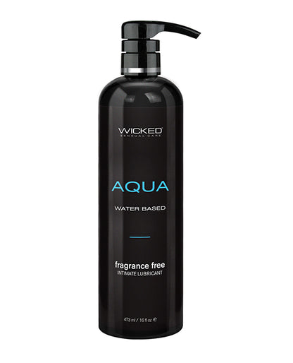 Wicked Sensual Care Aqua Waterbased Lubricant - 16 oz Fragrance Free