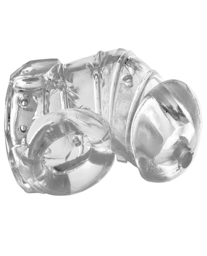 Master Series Detained 2.0 Restrictive Chastity Cage w/Nubs - Clear by Xr LLC
