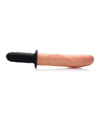 Master Series Onslaught 13 Mode XL Vibrating Dildo Thruster - Light