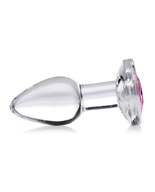 Booty Sparks Pink Gem Glass Anal Plug