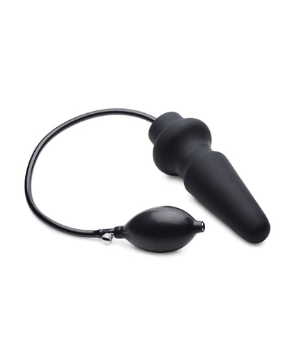 Master Series Ass-Pand Inflatable Silicone Anal Plug - Black