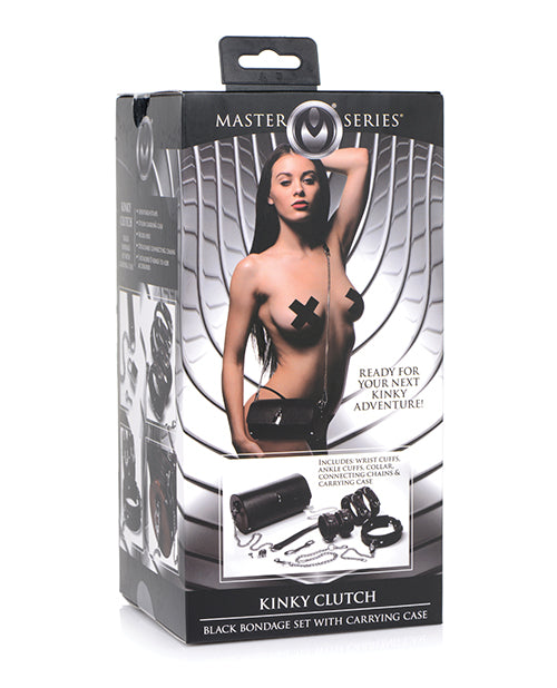 Master Series Kinky Clutch Black Bondage Set w/Carrying Case by Xr LLC