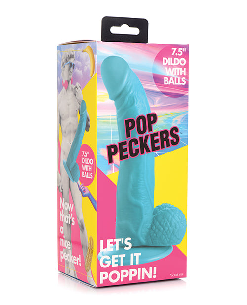 Pop Peckers 7.5" Dildo W/balls