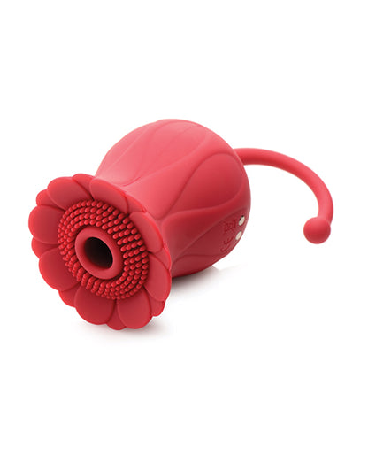 Inmi Bloomgasm Royalty Rose 10X Suction & Clit Stimulator - Red