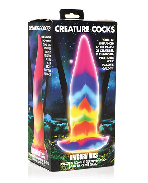 Creature Cocks Unicorn Kiss Silicone Tongue Dildo - Glow in the Dark by Xr LLC