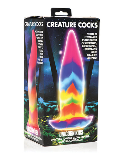 Creature Cocks Unicorn Kiss Silicone Tongue Dildo - Glow in the Dark by Xr LLC