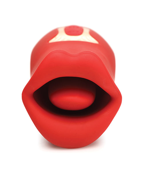 Shegasm Lickgasm Kiss + Tell Silicone Kissing & Vibrating Clitoral Stimulator - Red by Xr LLC