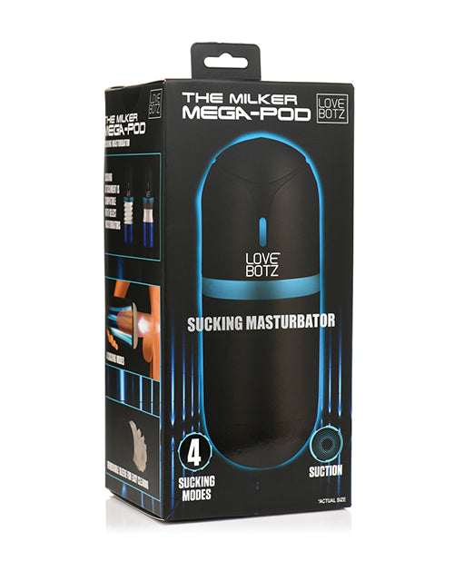 LoveBotz The Milker Mega-Pod Sucking Masturbator - Black/Clear by Xr LLC