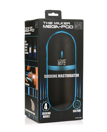 LoveBotz The Milker Mega-Pod Sucking Masturbator - Black/Clear by Xr LLC